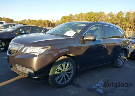 2016 Acura Mdx Technology Acurawatch Plus Packages/Technology Package from USA, damaged, VIN 5FRYD4H41GB018328